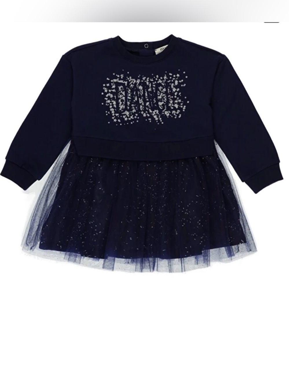 Panço Girls Navy Sparkle Tulle Birthday Party Dress 12–18M – NWT